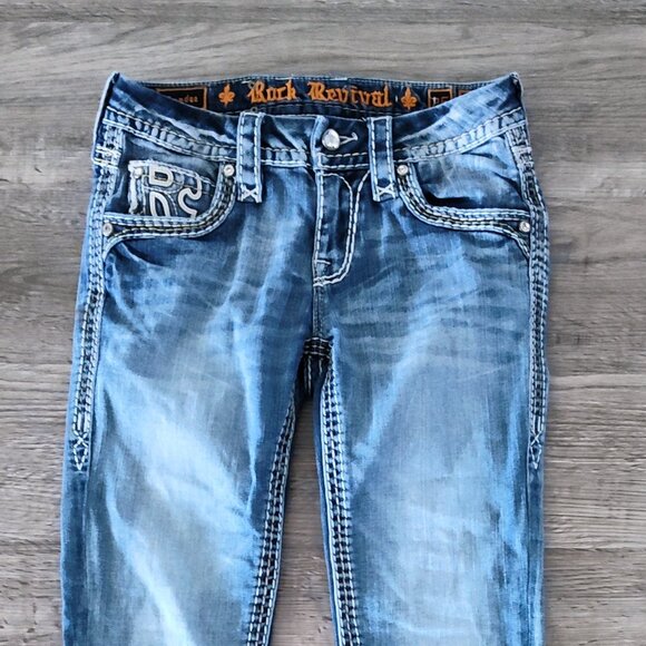 Rock Revival Sundee Mid Rise Stretch Jeans - Women's 25 - Picture 2 of 4